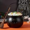 Süßes oder Saures Eimer Halloween Hexe Süßigkeiten Eimer Snack Topf Kessel Halloween Deko Mit Griff Süßigkeiten Korb Schüssel Halter Für