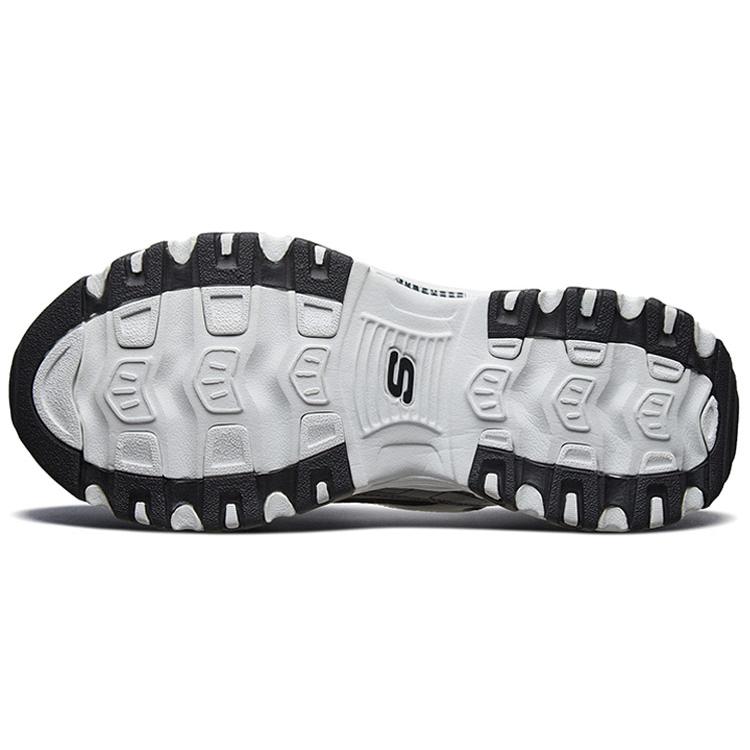 Skechers D Lites 1.0 Low Top Daddy Shoes Black 51888-BKW