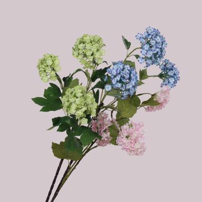High-End Faux Hydrangea 3-Head Arrangement for Living Room or Dining Table Decor