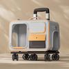 Large Capacity Pet Carrier Trolley Backpack: Portable Space Capsule for Cats & Dogs