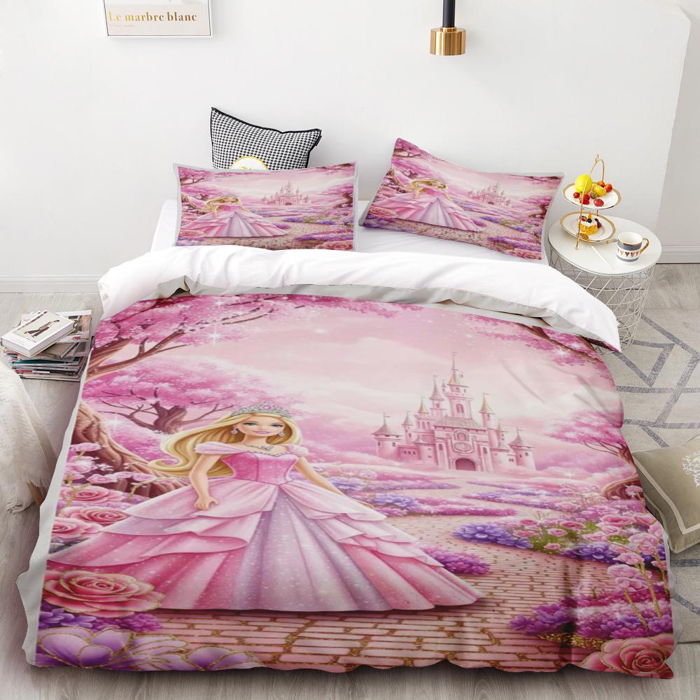 Disney Snow White Duvet Cover Princess Series Set Comforter Bedding Children'S Bedding Set 3-Piece 1 Quilt Cover King Size