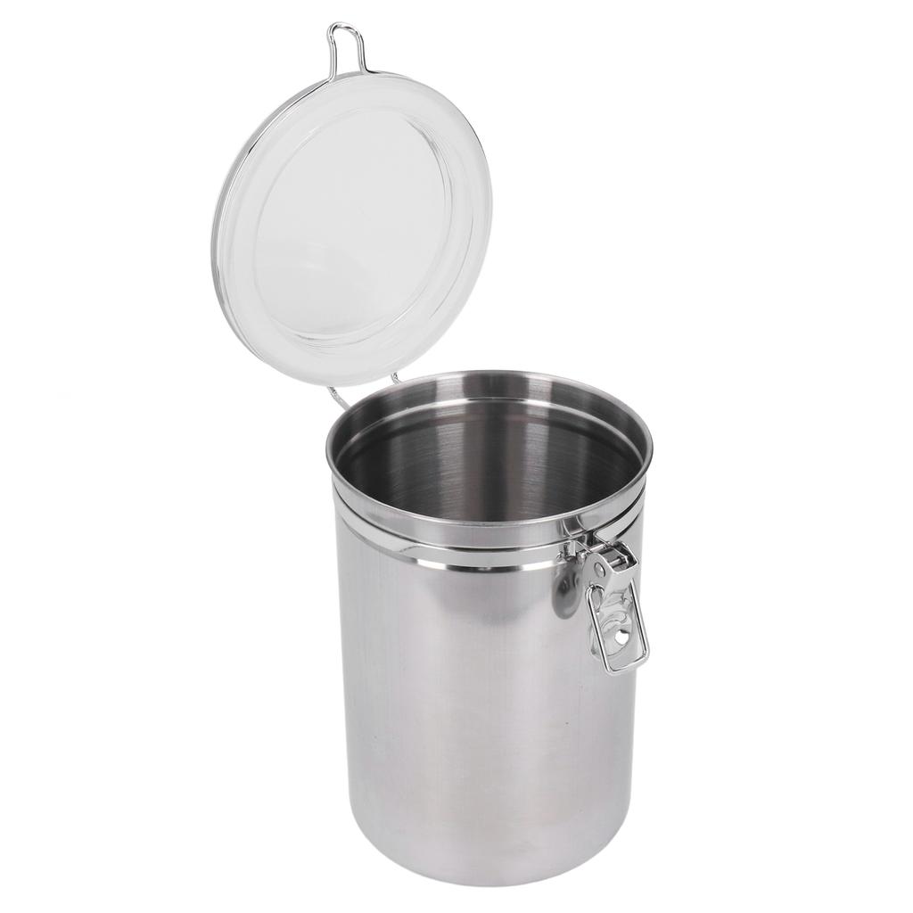 Edelstahl Versiegelte Dose Lebensmittelaufbewahrungsbehälter Luftdichter Behälter für Trockenfrüchte Milchpulver Tee Extra Groß 2100ml
