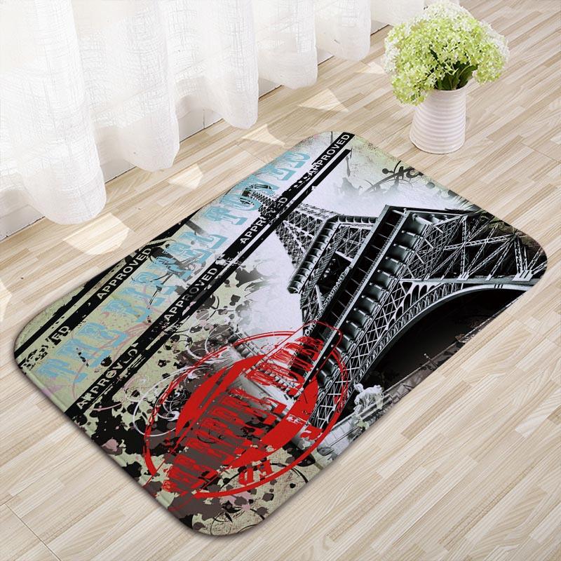 Building Tower Kitchen Floor Mat Bedroom Non-slip Carpet Household Door Mat Entry Floor