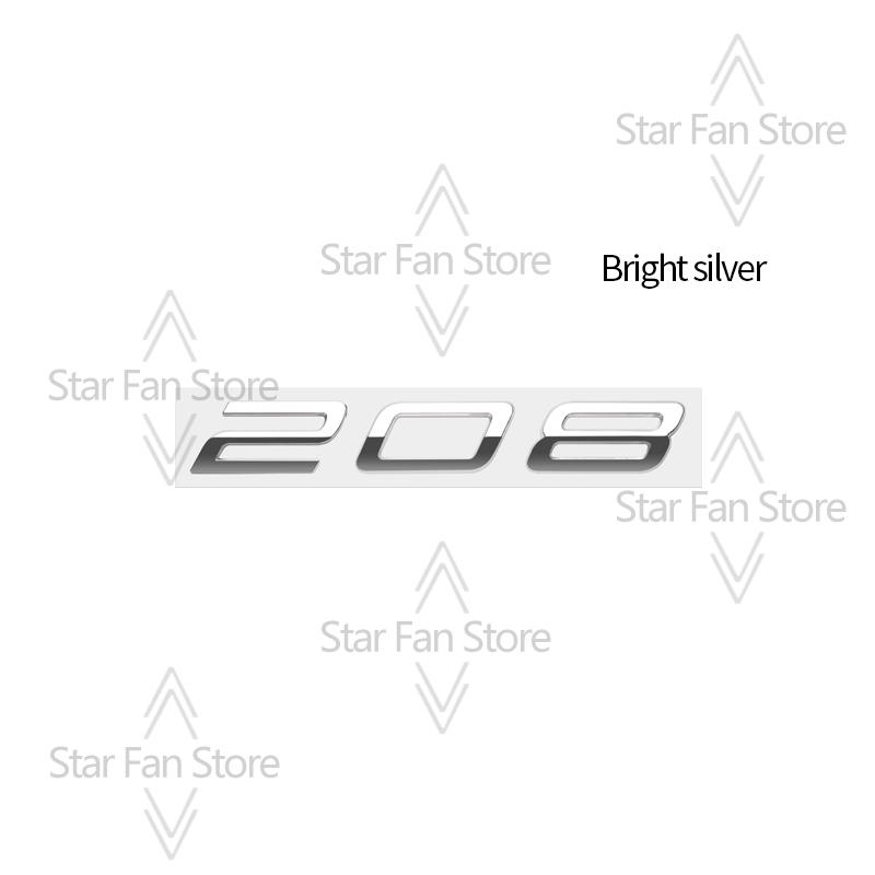 HRUC6 Metalowe Do Nowego Peugeot 308 208 508 Emblemat z Logo Naklejki 3D Emblemat Błotnika Naklejka Akcesoria Samochodowe Dekoracja Litery Stylizacja Samochodu