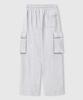 LEMAIN SECOND One-Pleat Wide Cargo Sweatpants [White Melange]
