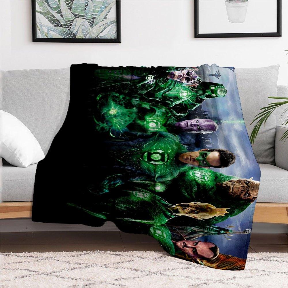Green Lantern Corps: Guardians of the UniverseBlanket Flannel Throw Blanket for Sofa, Bed, Travel, Camping, Office, Couch, Chair