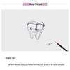 Sterling Silver Smile Teeth Beads - Cute Bracelet Accessory SCC1401