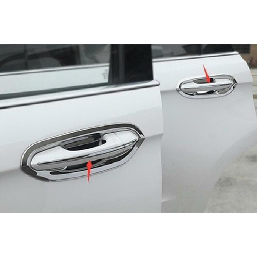 Chrome Steel Exterior Side Door Handle Cover Trim 8PCS For Ford Edge 2015-2021