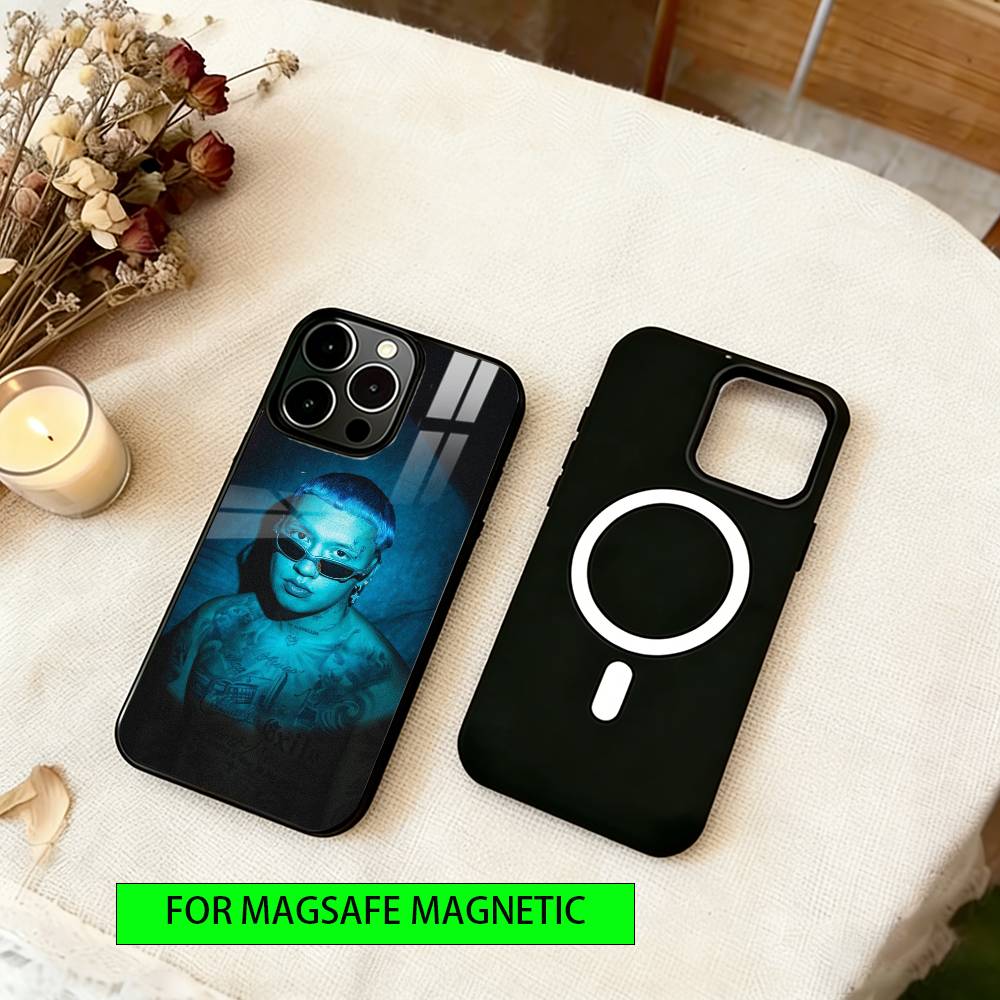 Singer Blessd Cantante Phone Case For iPhone17,16,15,14,13,12,11 Plus,Pro Magnetic For Magsafe Wireless Charging