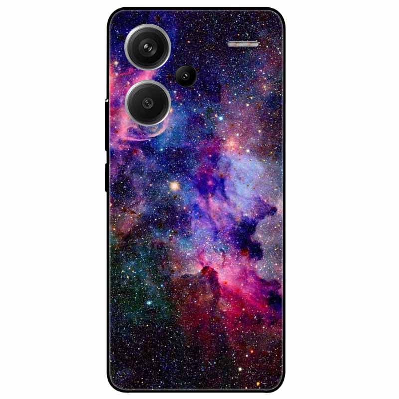 For Redmi Note 13 Pro Plus 5G Pro+ Case Soft Black Painted Cats TPU Funda For Xiaomi Redmi Note 13 Pro 5G Note13 Silicone Cover