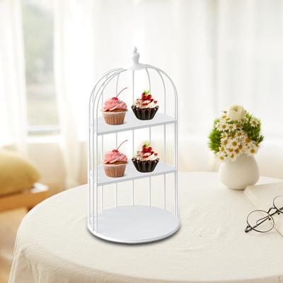 Bird Cage Cake Dessert Stand Cupcake Serving Tray Display Rack for Celebrations Shower