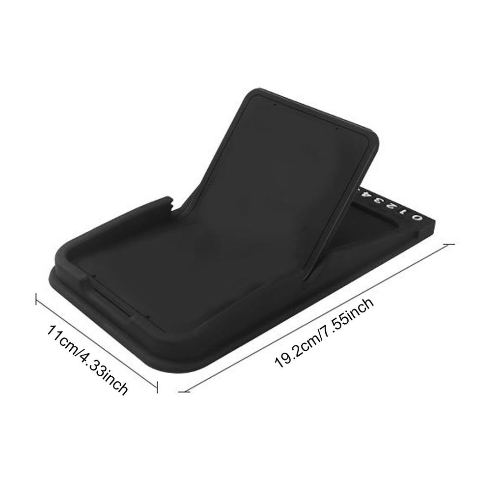 Anti Slip Mat Car Phone Holder Multi-functional Mobile Phone Stand With Car Parking Number Plate Car Interior