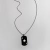 European and American fashion Stainless Steel necklace creative playing cards Ace of spades heart pendant Men's sweater chain jewelry