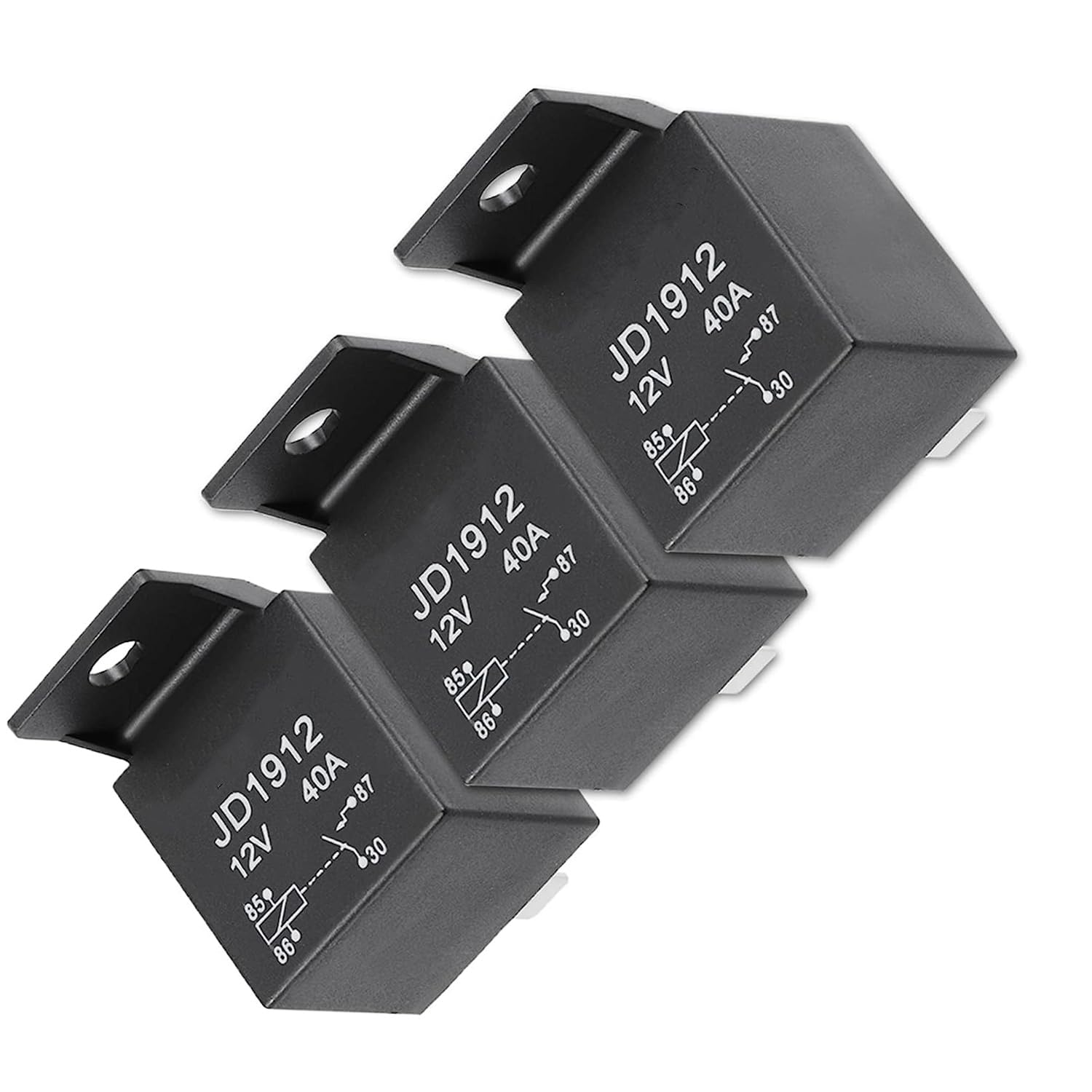 

Emsoulnioi Q60581AP3-24V-40A Relay Turn Signal Relay Heavy Duty Fuse Automotive Common Type General Purpose Magnetic Clutch Relay 3PCS 24V