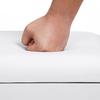 VASAGLE Panca per Scarpe in Legno, Seduta con Contenitore Imbottita, Mobile da Ingresso con 2 Ripiani e un Cassettone Nascosto, Bianco
