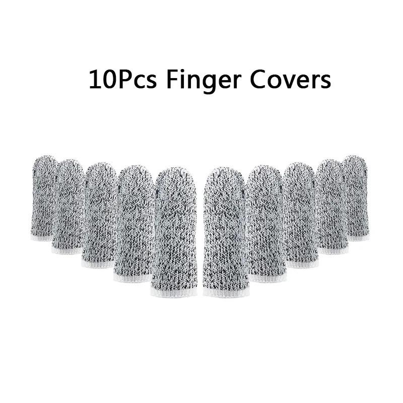 Schnittfester Fingerschutz Fingerprotektor Hülle 10 Stück 5-stufige Elastische Verschleißfeste Fingerlinge Fingerschutzhüllen