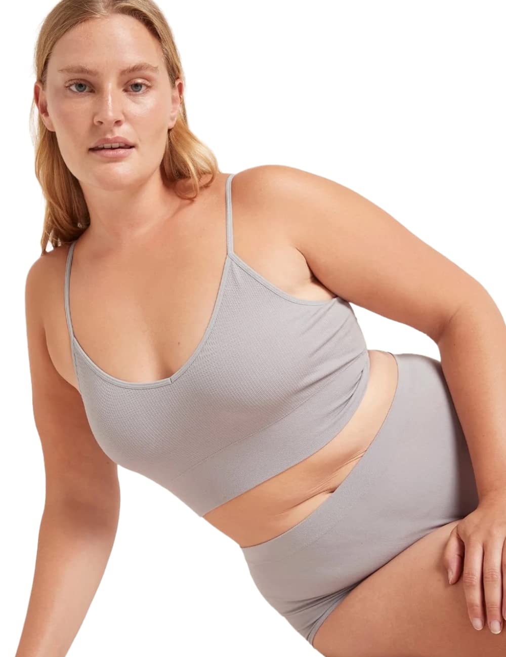 

Лиолитовый рубчатый бюстгальтер с низкой спинкой [Boodie] (с подушечками)