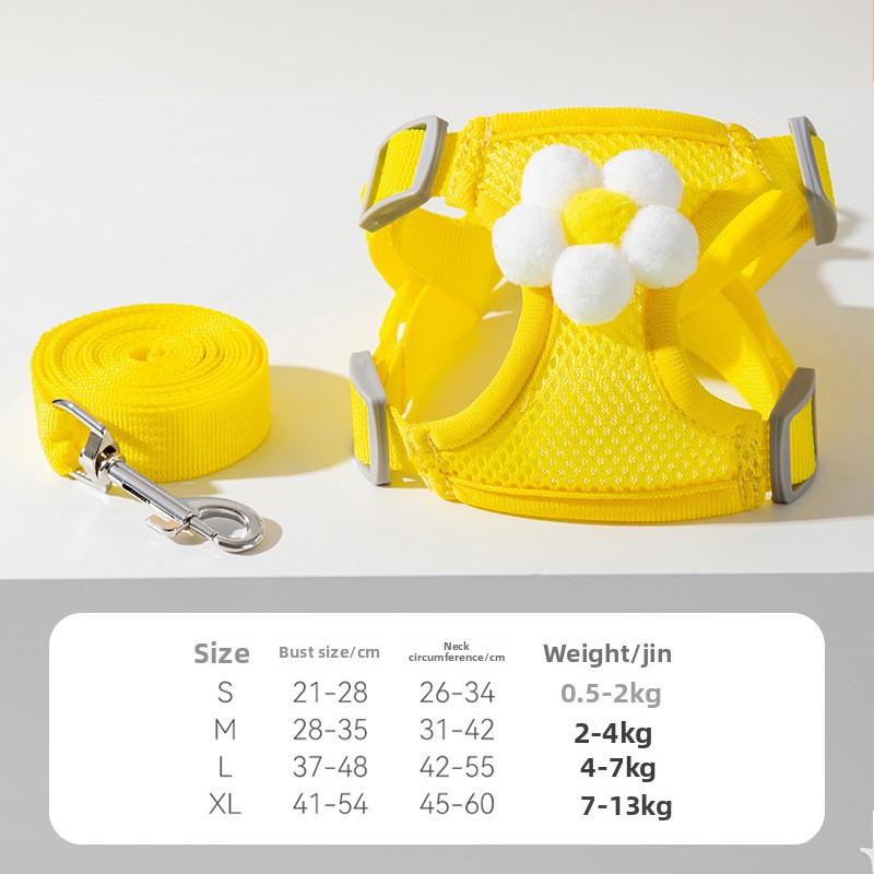 Puppy Leash Small Dog Teddy Bichon Pomeranian Puppy Chest Strap Cat Pet Dog Chain Walking Dog Leash