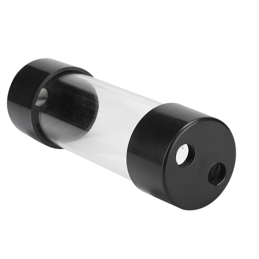 Transparent Cylindrical Computer Water Cooling Water Tank 150MM with G1   4 Thread