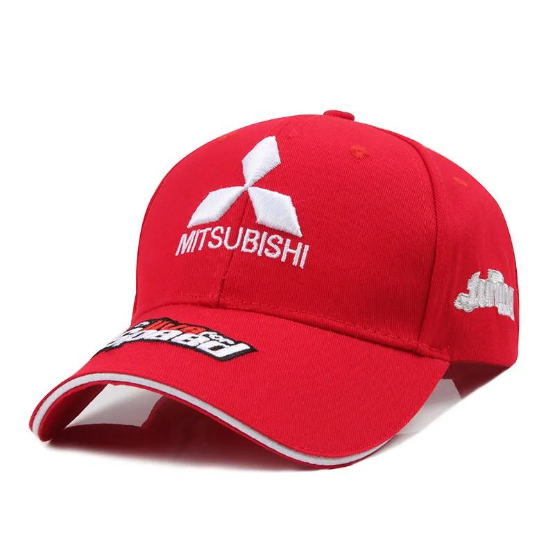 

For Mitsubishi Lancer ASX Outlander L200 Pajero Eclipse Adjustable Baseball Caps Men Women Embroidery Hat Outdoor Sport Wearing красный