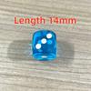 12Pcs 14Mm Acrylic Crystal Transparent Dice Round Corner High Boutique Game Dice For Multiplayer Interactive Games Party Toys