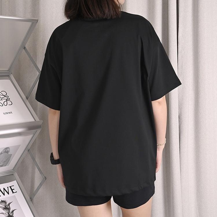 (WMNS) Converse Boards Co. Logo T-Shirt Asia Sizing 'Black' Women's 10025883-A02