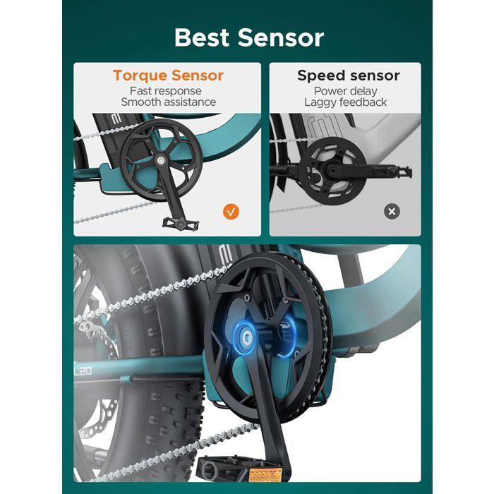 Vélo Électrique - ENGWE - L20 Boost - 20 Pouces - Autonomie 126 Km - Batterie 48 V 13 Ah