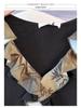Chinese Style Plus Size Ruffle Dress for Spring & Autumn - 130-320 Jin, Women's Fake Two-Piece Long Dress (2026)