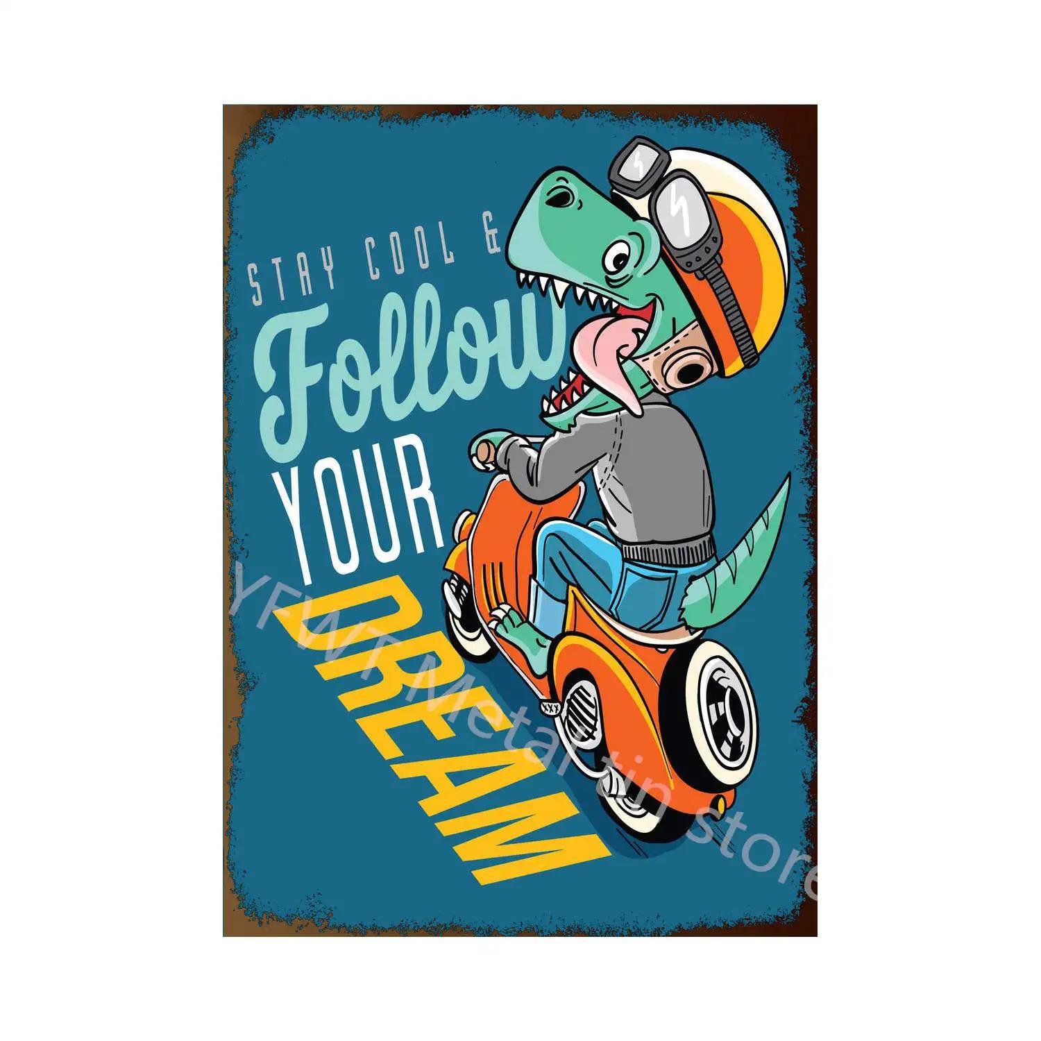 

Винтажная табличка с изображением кота и кролика, различных животных, бара, спальни, винтажная жестяная вывеска, ретро металлическая вывеска, декоративная табличка, Настенный декор 20x30cm