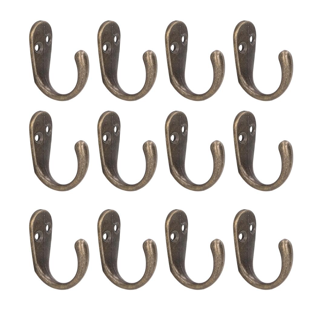 20er Set Vintage Wandhaken Bronze Zinklegierung Retro Stil Dekorative Hängehaken für Bauernhausküche