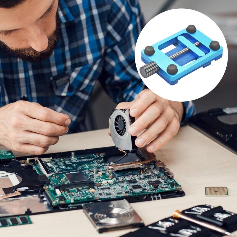 Antislip Motherboard Glues Removal Jig PCB Holder Clamp Enhances Repair Efficiency for Mobile Phones Tablets Laptops