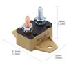 Auto Reset Breakers Overcurrent Protector 5A 12/24V Applications Plastic Winged Mounting Base With #10-32 Bolt Mounting