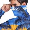 Men's Casual Hawaiian Print Hooded Long Sleeve Sun Protection Shirt Lightweight Breathable UV Protective Top for Outdoor Activities
