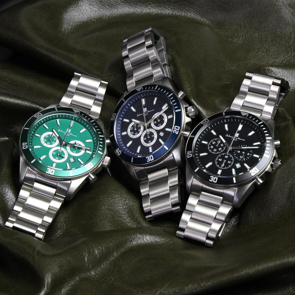 Limitiertes Vertriebsmodell Salvatore Marra Salvatore Marra Chronograph Uhr Titan Japanisches Uhrwerk 5 ATM Wasserdicht Markenuhr Geschenktag