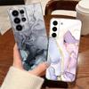Marble Pattern Clear Phone Case For Samsung Galaxy S26 S25 S24 S23 Ultra S22 Plus S24 S21 FE S25 Edge Transparent TPU Soft Cover