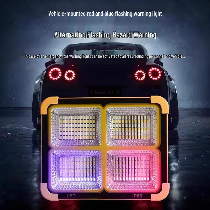 LED Solar Rechargeable Light: Outdoor Camping, Market Stall & Emergency Use, Long Battery Life