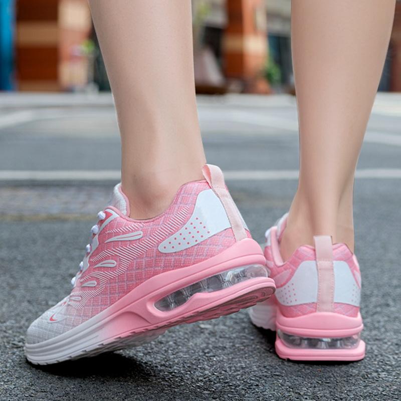 Women's Sneakers Walking Shoes Fashion Air Cushion Mesh Breathable Tennis Sport Shoes
