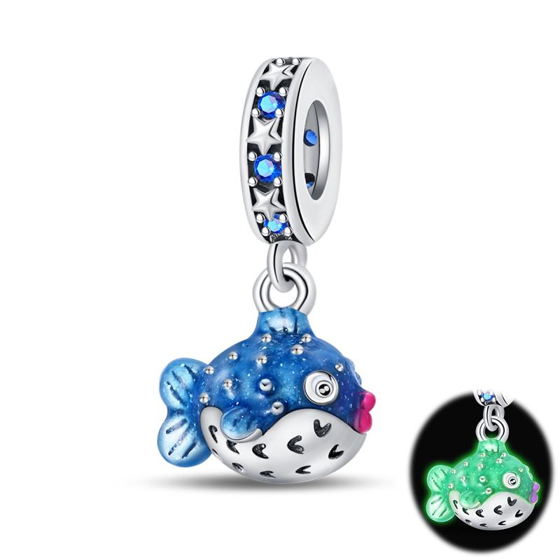 Forest Glow Elf Deer Charm Bead Component Astronaut UFO Bead Components Designed For Authentic Original 3mm Copper Metal Bracelet High Quality Fine