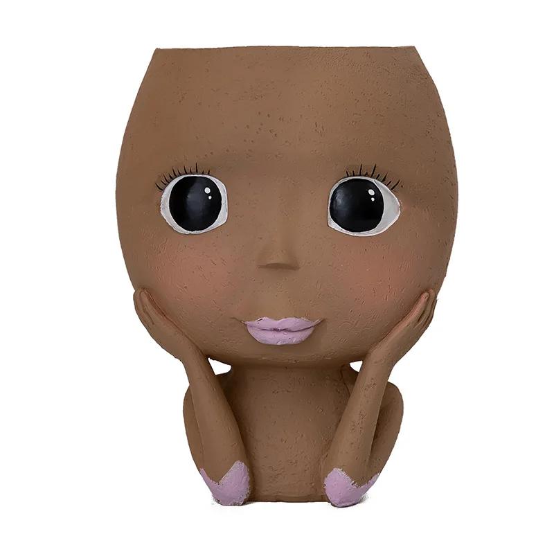 

Креативный цветочный горшок для суккулентов, напольная статуя, ландшафтный дизайн, садовые украшения, декоративные горшки из смолы