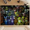 F-Fnaf Five-nights-At-Freddys Bathroom Mat Kids Room Bedroom Decoration Balcony Anti-Slip Doormat Living Room Bedside Area Rugs