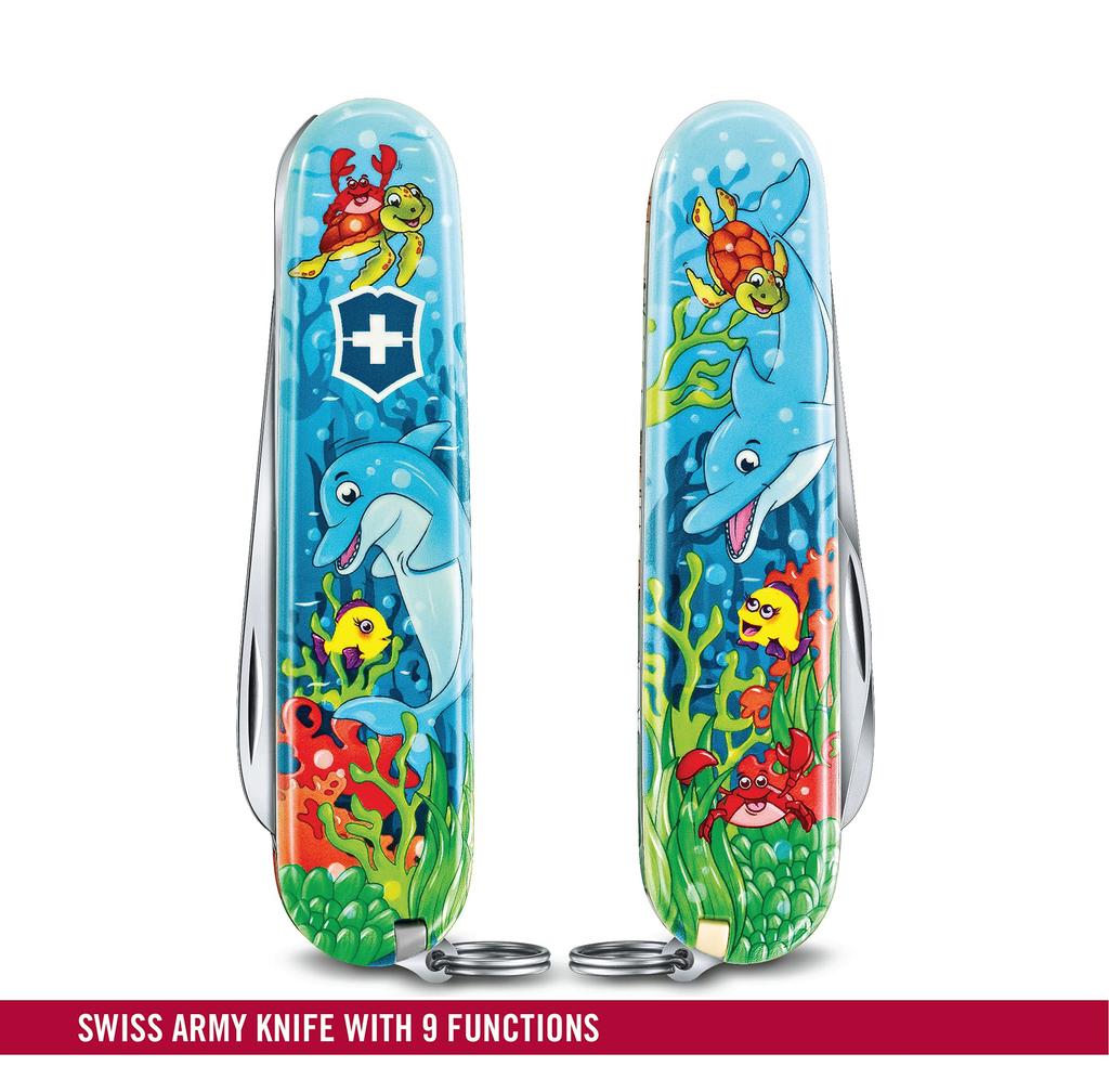 VICTORINOX My First Victorinox Animal Edition Dolphin Dolphin Knife for Children Outdoor [] 0.2373.E1