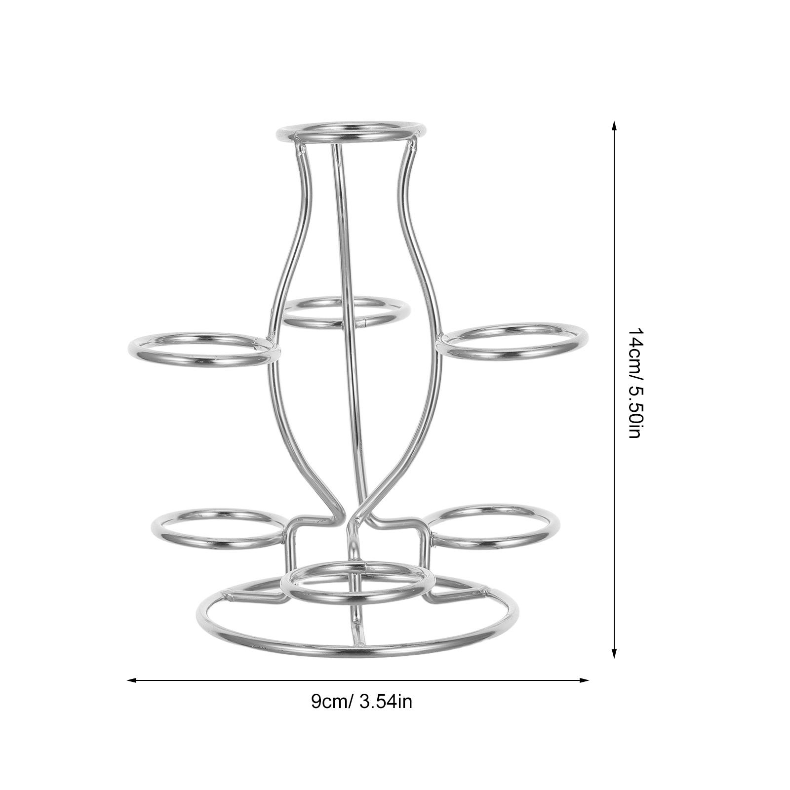 Artistic Crystal Display Stand 7 Sphere Iron Structure Metal Base for Diverse Showcasing Needs Iron Display Stand серебряный