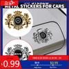 GLC GLB New 3D Crown Lion Car Fender Metal Emblem Badge Decoration Stickers For Mercedes Benz AMG W202 W203 W204 W205 W211 W212