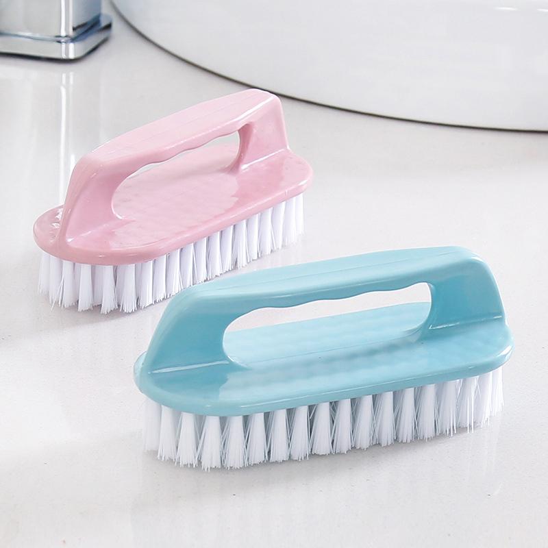 Cepillo para fregar con cerdas duras para ropa, zapatos, cepillo para fregar, cepillo portátil de plástico para limpieza manual, cocina y baño