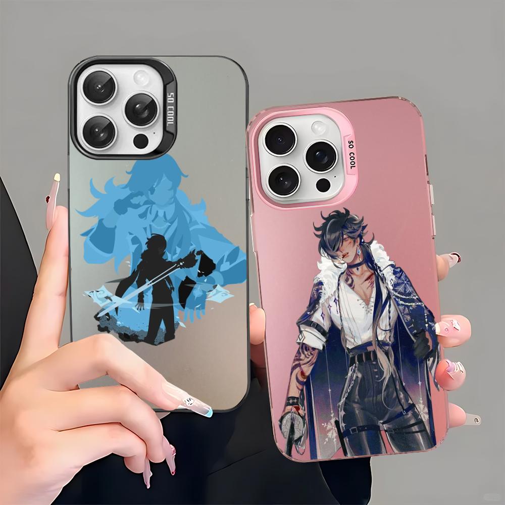 Kaeya Genshin Impact Phone Case For iPhone 16 15 14 13 12 11 Pro Max X XR XSMAX 8 7 Plus Matte Shockproof Back Cover