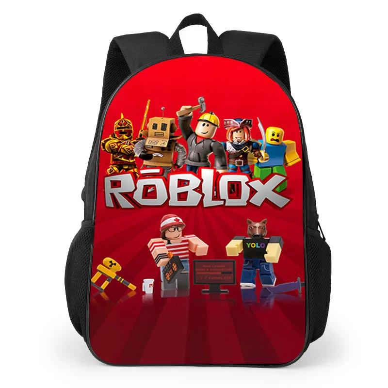 Robloxed Cartoon Peripheral Backpack for Students Boys Girls Bags Teens Daily Backpack Travel Rucksacks Daily Necessities 40x30x17cm