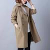 Spring and Autumn Medium and Long Trench Coat Women's Autumn Clothing New Korean Version Loose Temperament Coat Autumn Fashion Women's Clothing