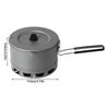 Windproof Outdoor Cooking Pot Heat Exchange Camping Cooking Pot Replacement Light Weight Camping Cookware Easy to Use
