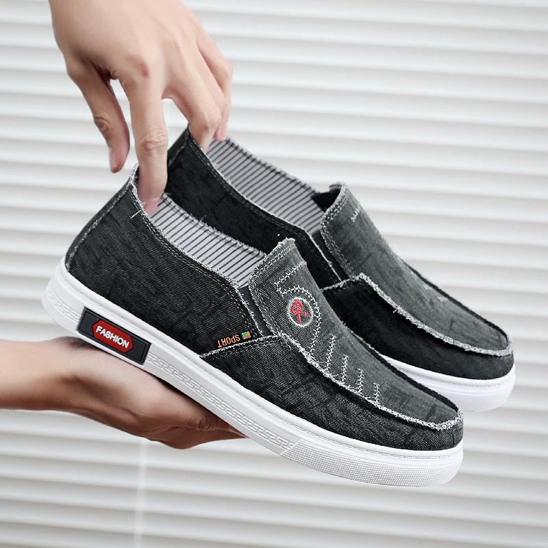 

Весенние новые тканевые туфли мужские парусиновые туфли повседневные универсальные одинарные туфли корейская версия удобные мужские туфли нескользящая мягкая подошва 44