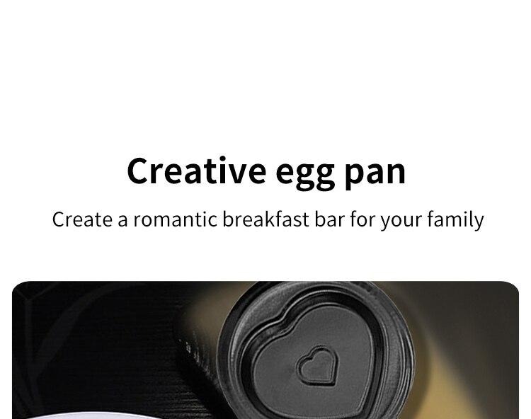 Love Omelet Pan With Handle Pan Mini Cute Cartoon Pattern Fried Eggs Diy Nutritious Breakfast Kitchen Tools Baby Supplement